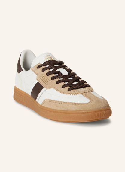 POLO RALPH LAUREN Sneaker – WEISS / BRAUN / BEIGE