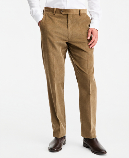 Tommy Hilfiger Men's Modern-Fit Solid Corduroy Pants - Taupe