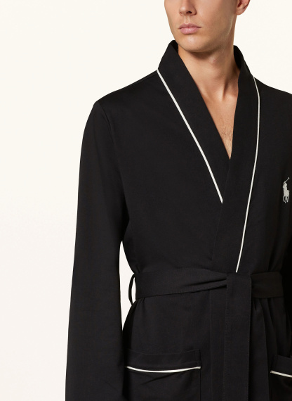 POLO RALPH LAUREN Herren-Bademantel – SCHWARZ