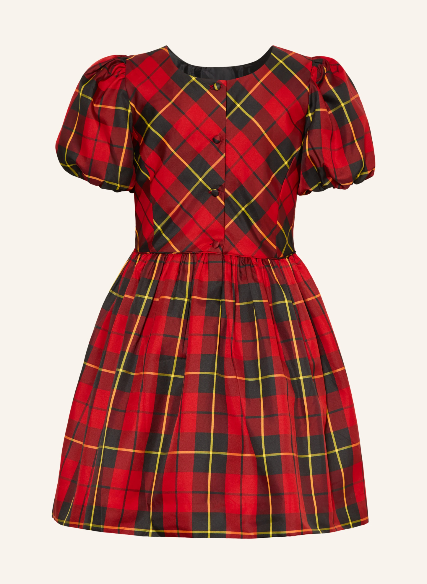 POLO RALPH LAUREN Kleid – ROT / GELB / SCHWARZ