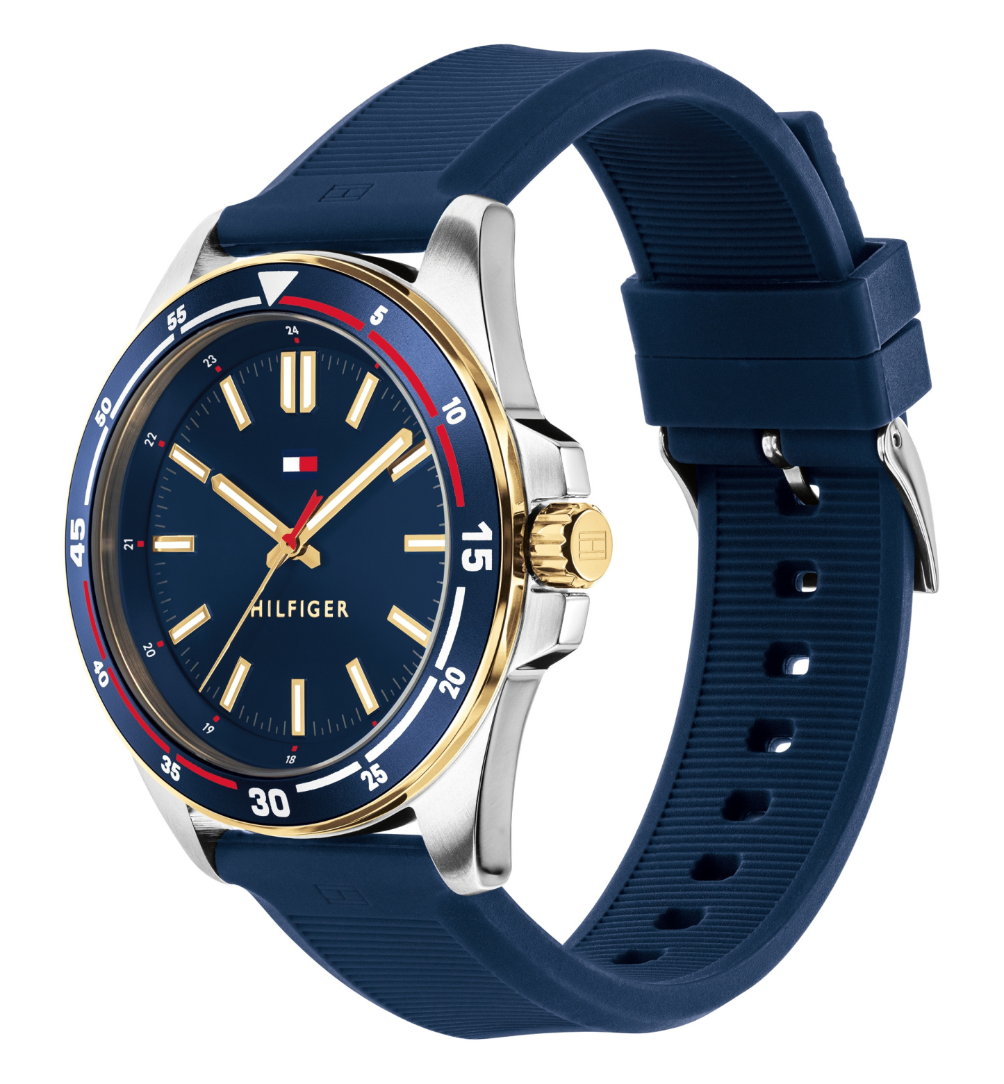 Tommy Hilfiger Men's Quartz Navy Silicone Strap Watch 42mm - Navy