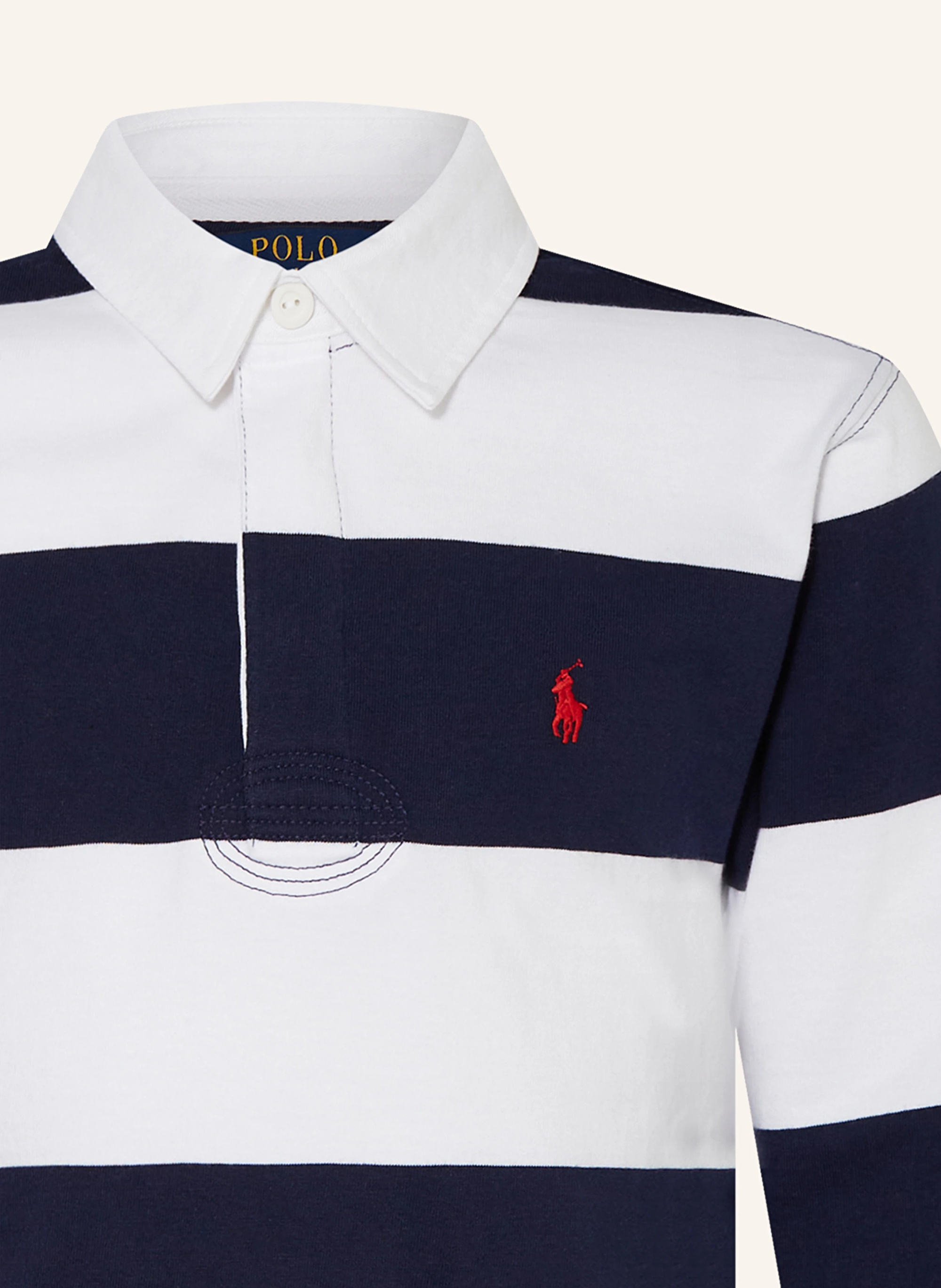 POLO RALPH LAUREN Rugbyshirt – DUNKELBLAU / WEISS