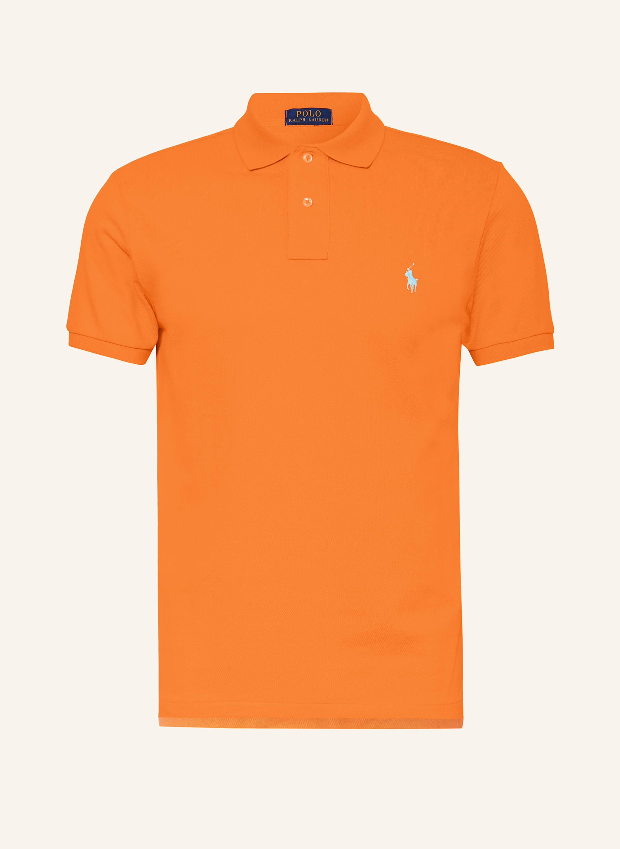 POLO RALPH LAUREN Piqué-Poloshirt Custom Slim Fit – ORANGE (1)