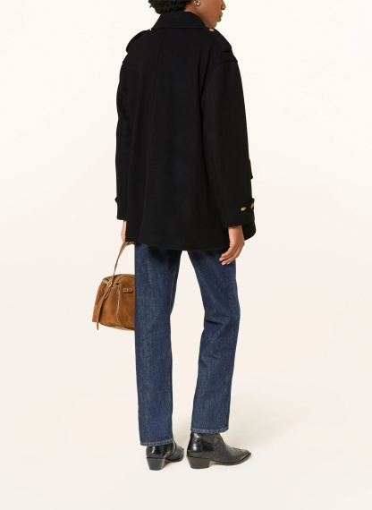 POLO RALPH LAUREN Wollmantel – SCHWARZ / GOLD