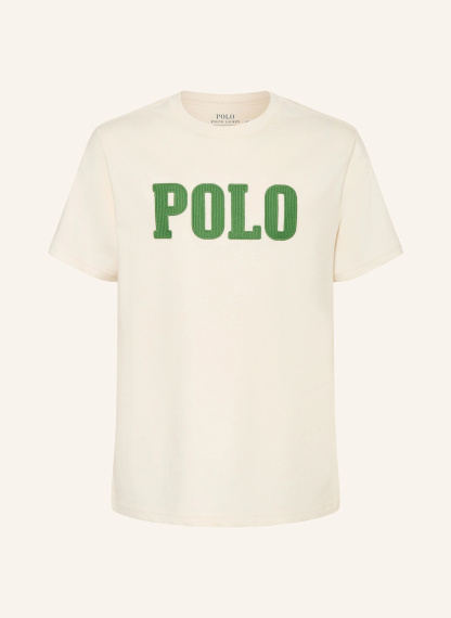 POLO RALPH LAUREN T-Shirt – CREME / DUNKELGRÜN