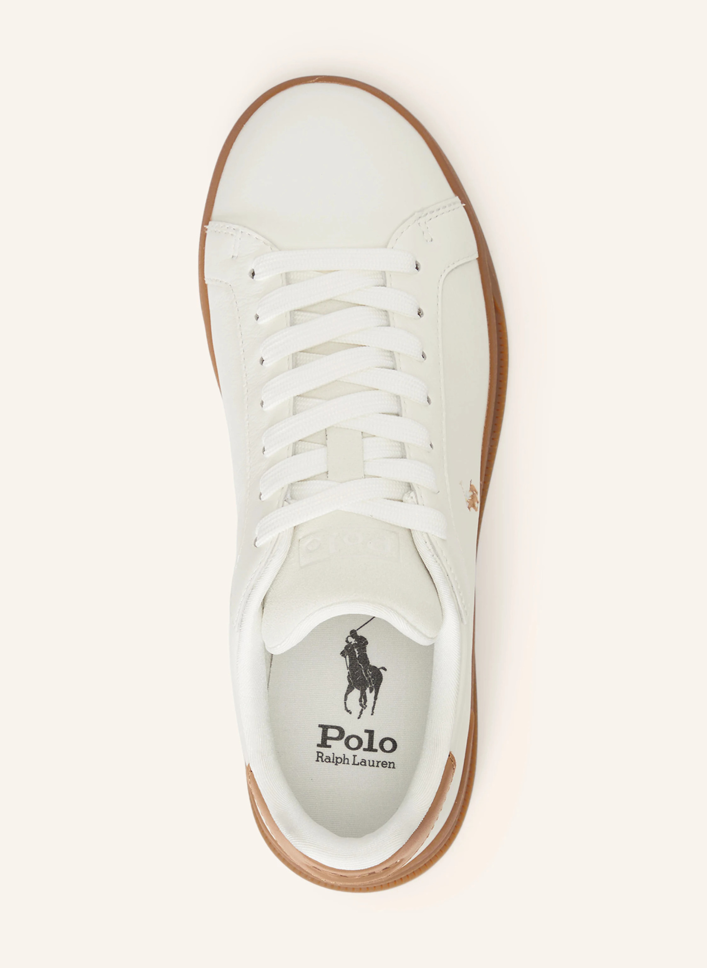 POLO RALPH LAUREN Sneaker – WEISS / CAMEL