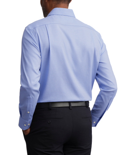 Tommy Hilfiger Men's TH Flex Twill Shirt, Regular Fit - Blue