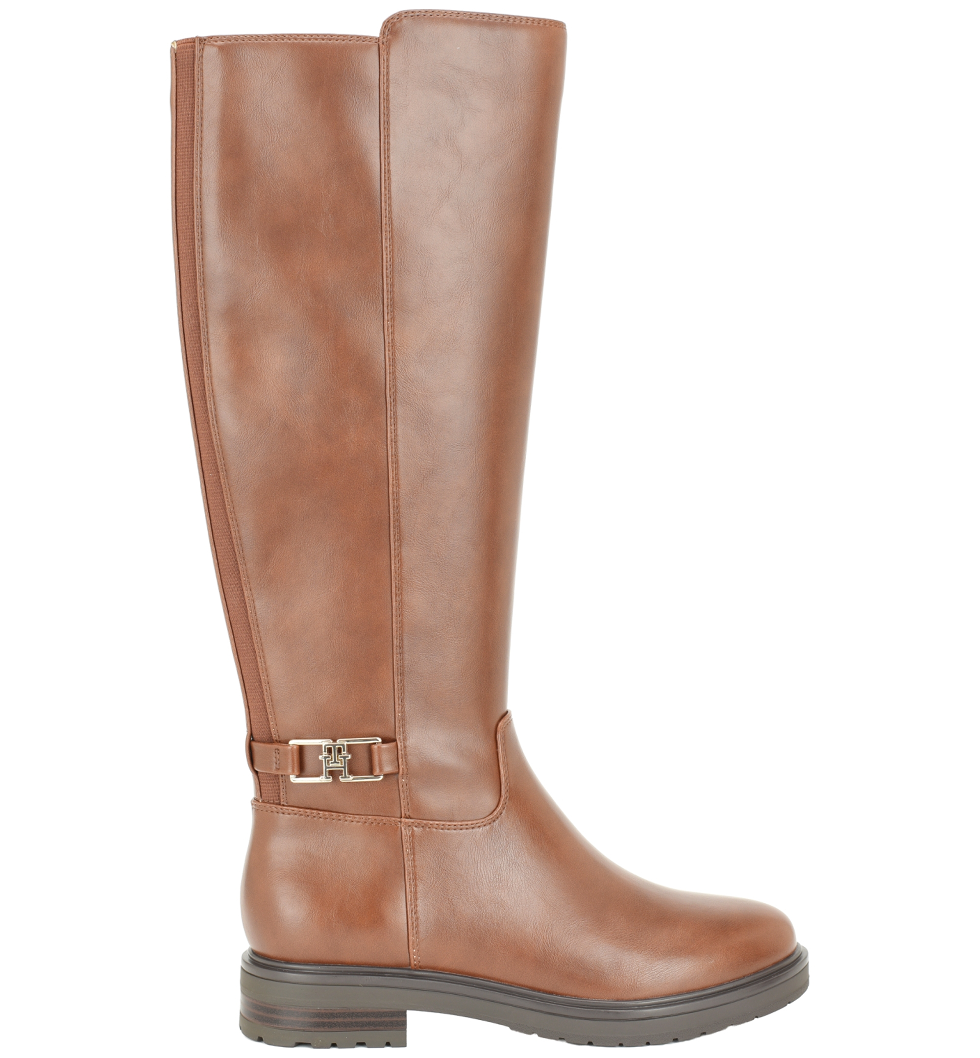 Tommy Hilfiger Women's Truna Round Toe Tall Boots - Medium Brown