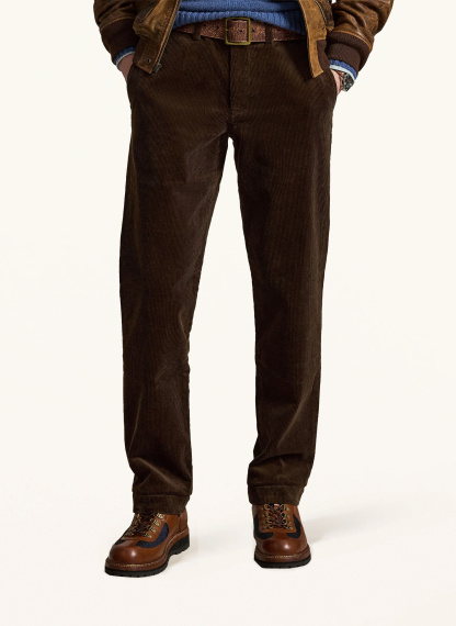 POLO RALPH LAUREN Cordchino Stretch Straight Fit – DUNKELBRAUN