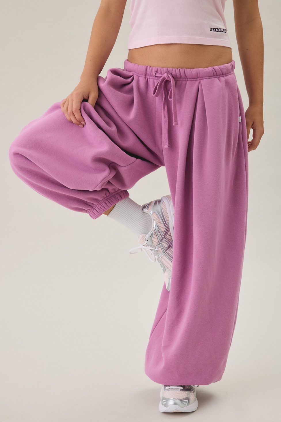 Out From Under Slow Motion Baggy Balloon Sweatpants - Mauve