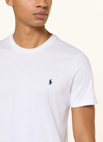 POLO RALPH LAUREN Lounge-Shirt – WEISS / DUNKELBLAU