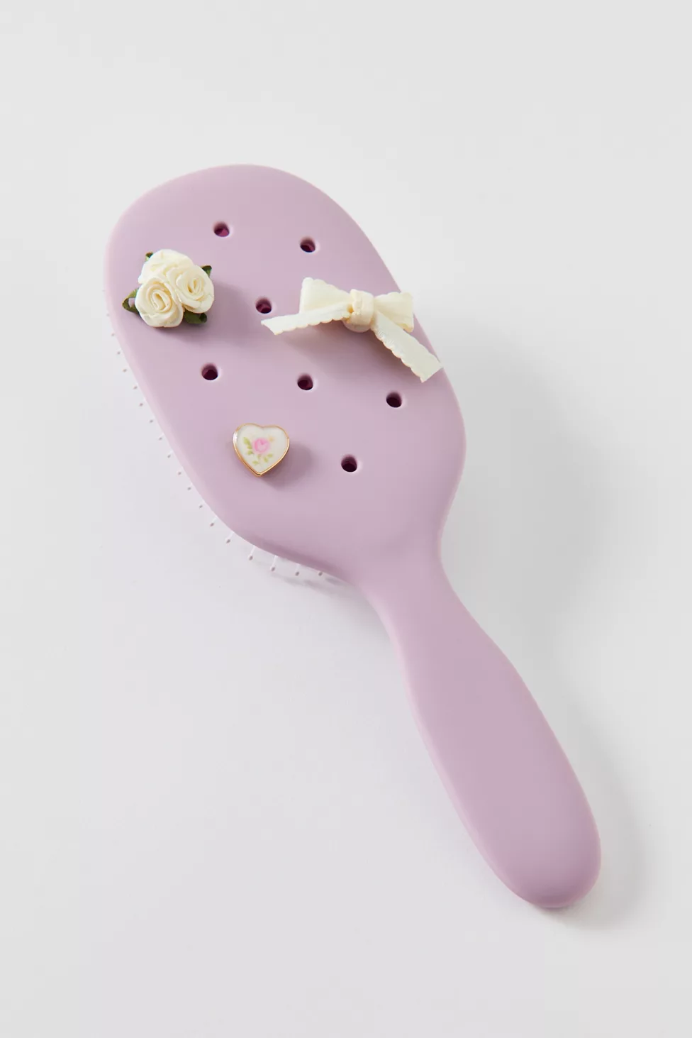 KITSCH KitschPop Paddle Brush & Charm Set - Soft Violet