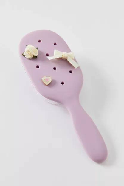 KITSCH KitschPop Paddle Brush & Charm Set - Soft Violet