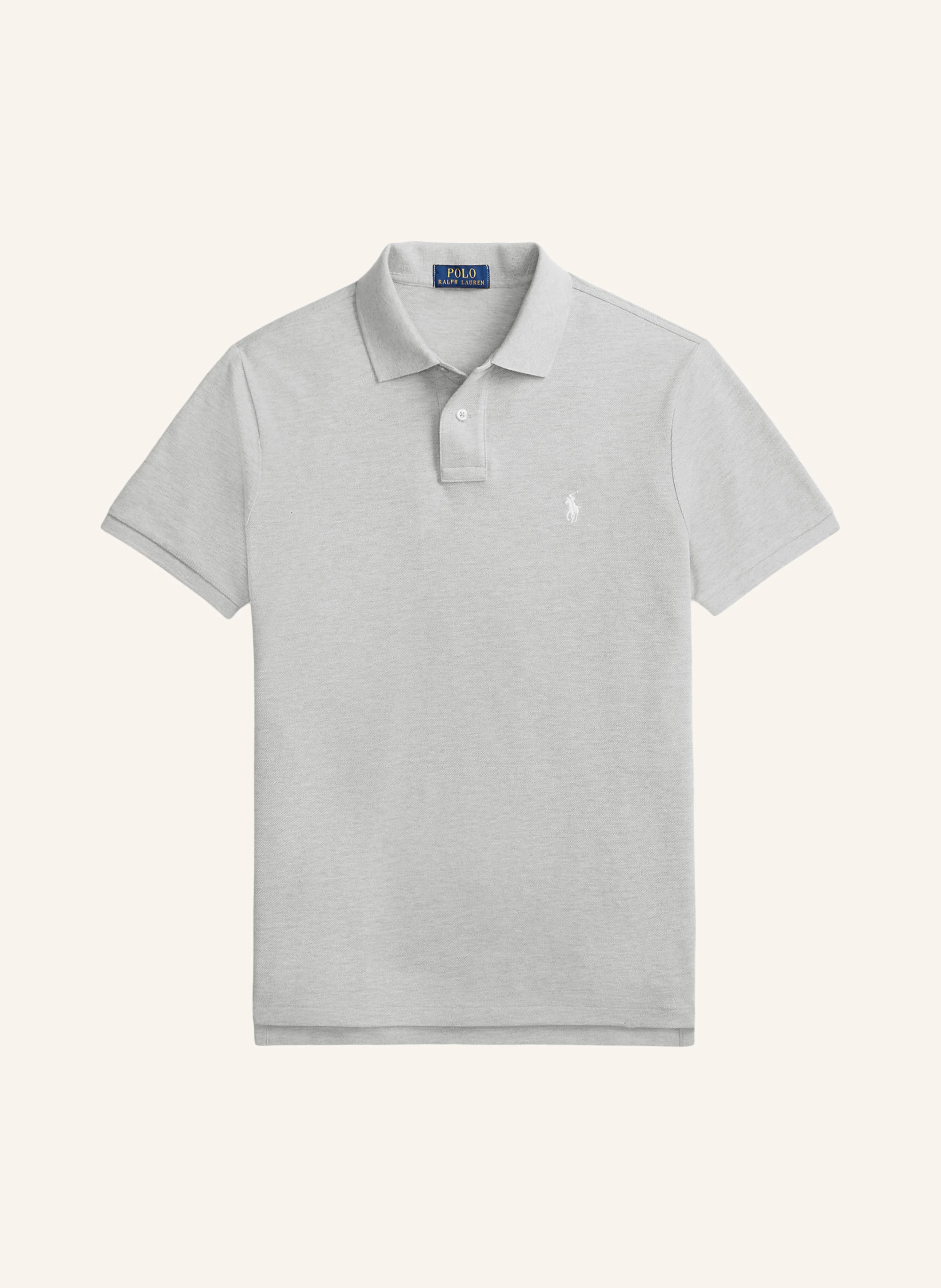 POLO RALPH LAUREN Piqué-Poloshirt Custom Slim Fit – GRAU