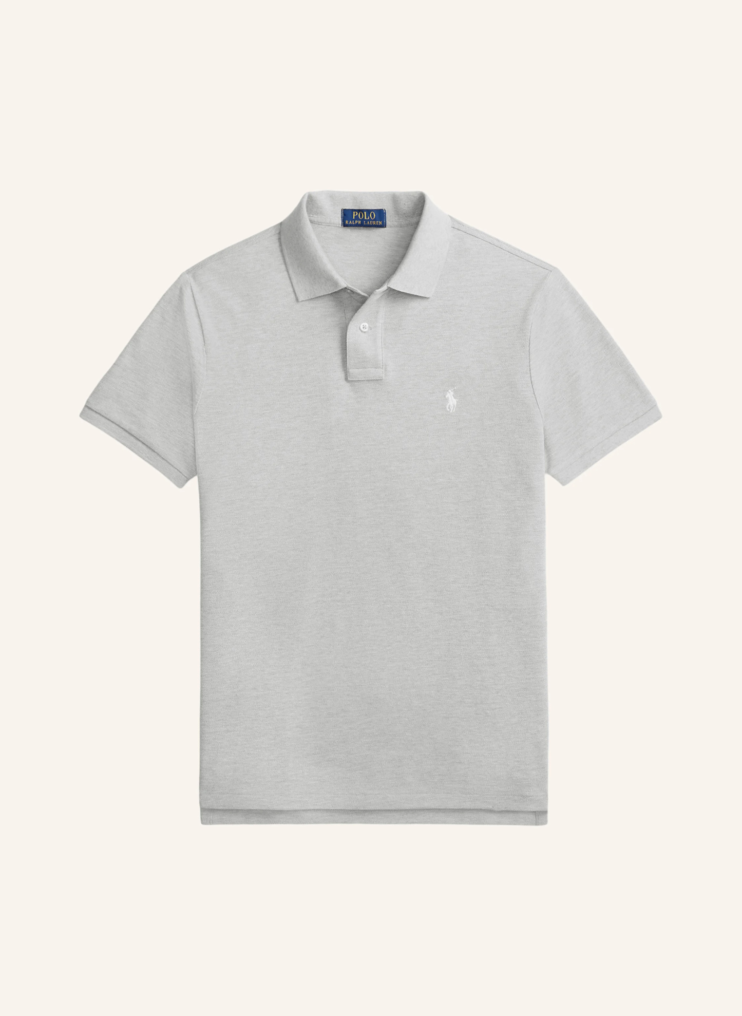 POLO RALPH LAUREN Piqué-Poloshirt Custom Slim Fit – GRAU