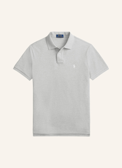 POLO RALPH LAUREN Piqué-Poloshirt Custom Slim Fit – GRAU