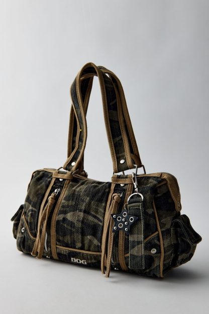 BDG Mixed Medium Charm Shoulder Bag - Camo
