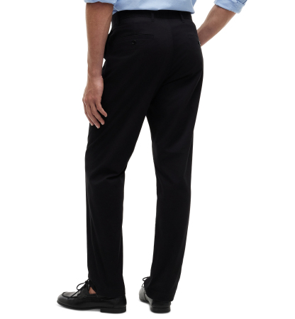 Tommy Hilfiger Men's Regular-Straight Fit Stretch Chino Pants - Black