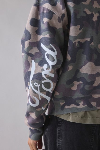 Ford Graphic Camo Paint Splatter Hoodie Sweatshirt - Camo