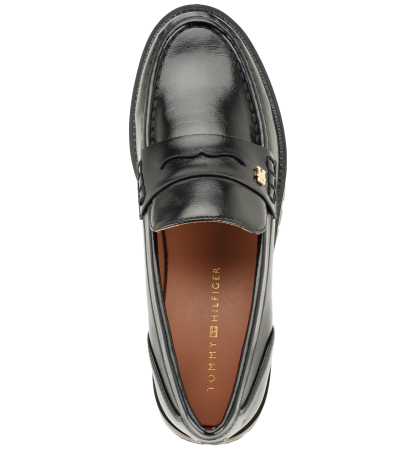 Tommy Hilfiger Women's Yesen Lug Sole Penny Loafers - Black Patent