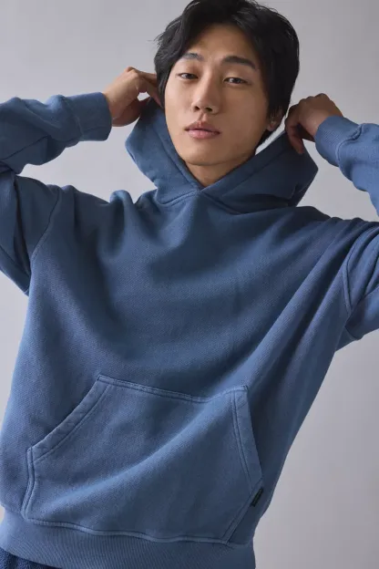 Standard Cloth Pregame Hoodie Sweatshirt - Dark Denim Wash
