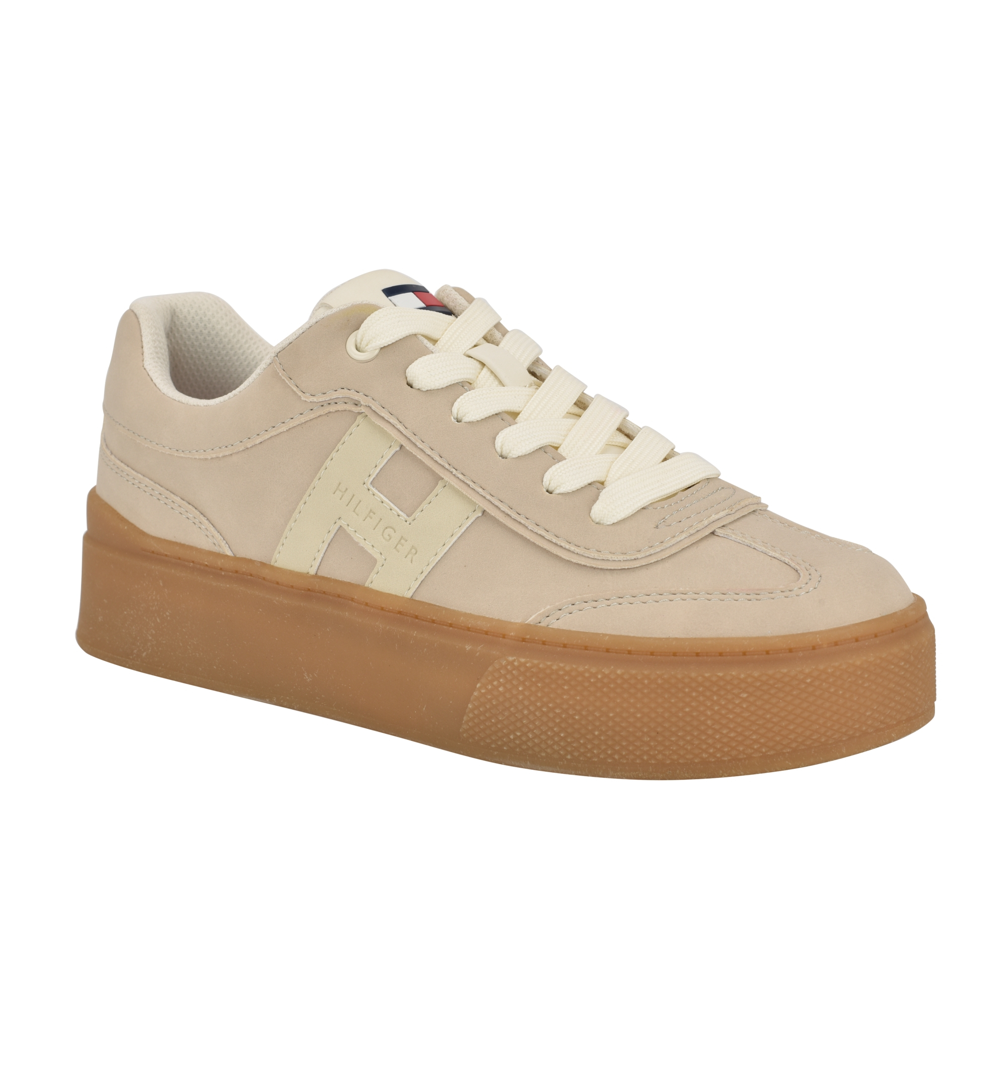 Tommy Hilfiger Women's Celmi Lace-Up Fashion Sneakers - Light Natural