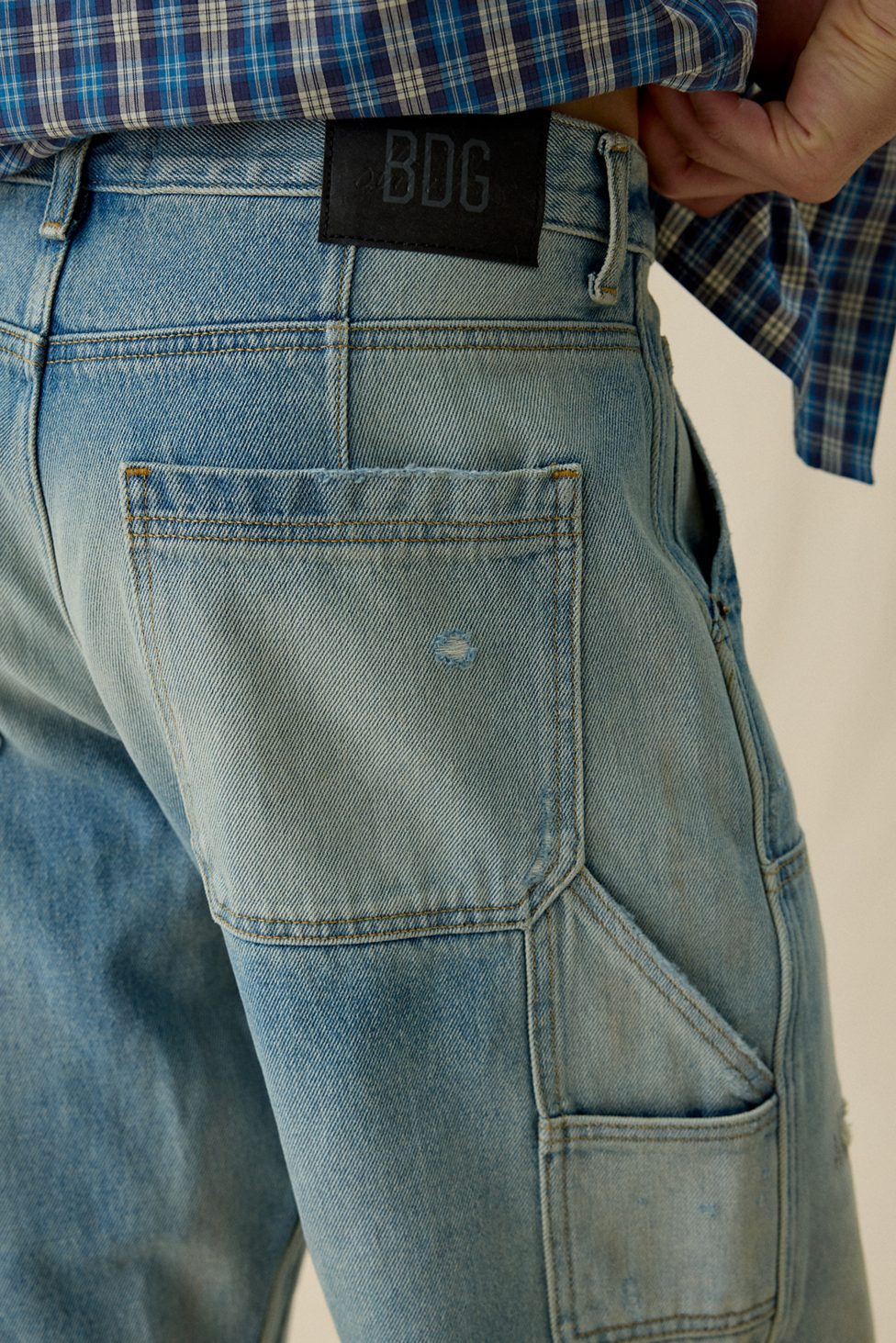 BDG Nitro Double Knee Baggy Fit Jeans - Titanium
