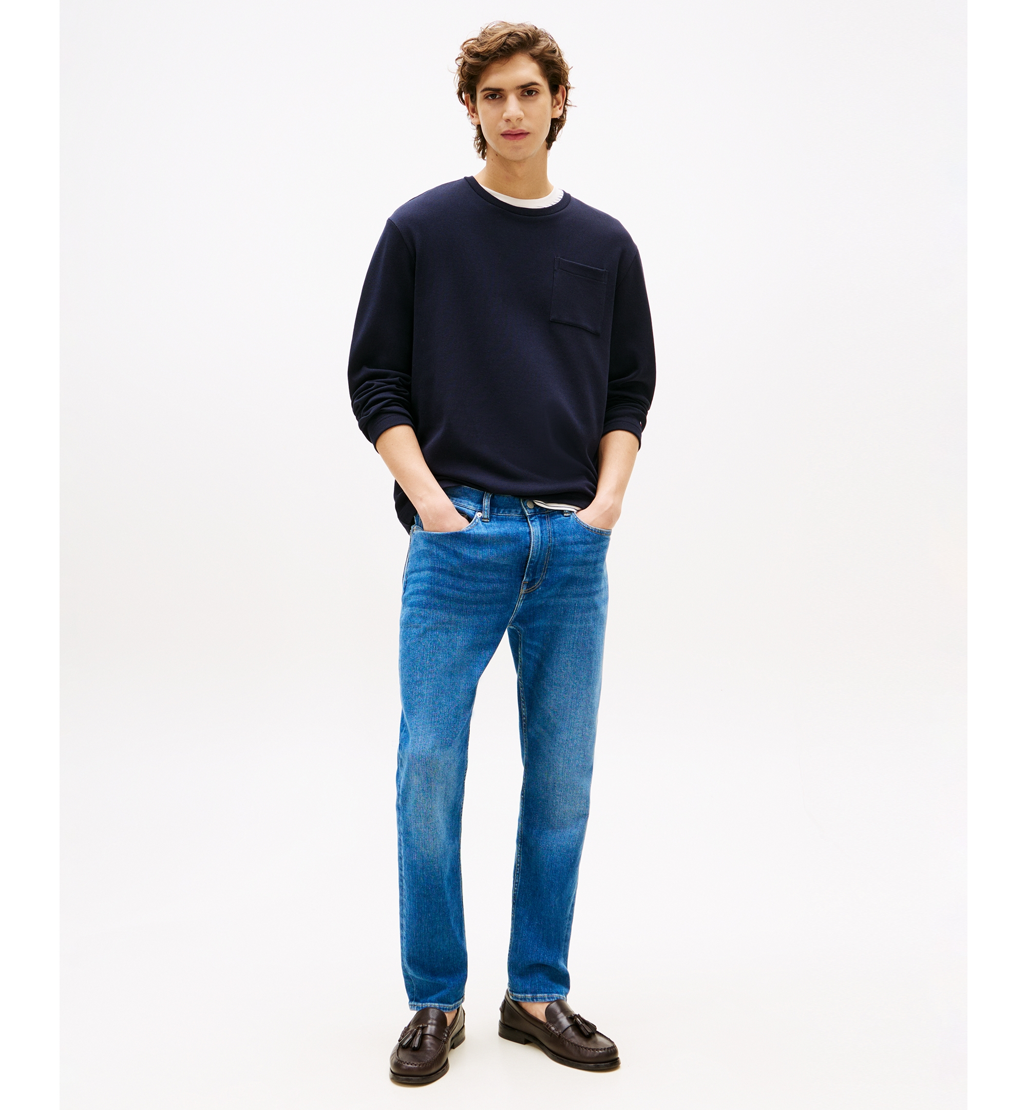 Tommy Hilfiger Men's Bleeker Slim-Fit Jeans - Mid Indigo