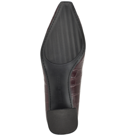 Tommy Hilfiger Women's Opheili Classic Block Heel Pumps - Dark Red Croco