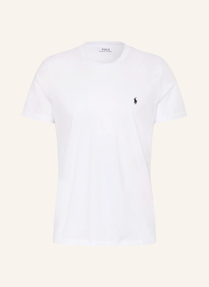 POLO RALPH LAUREN Lounge-Shirt – WEISS / DUNKELBLAU