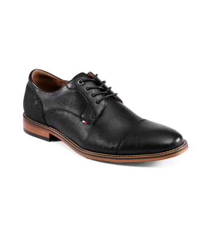 Tommy Hilfiger Men's Barmi Cap Toe Lace Up Oxford Shoes - Black