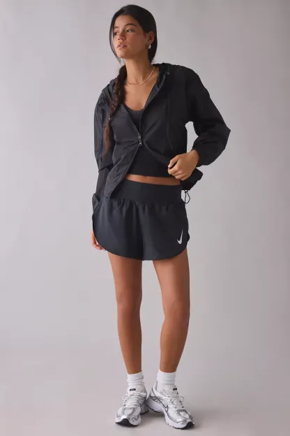 Nike Dri-FIT Tempo Flow Swoosh Mid-Rise Shorts - Black