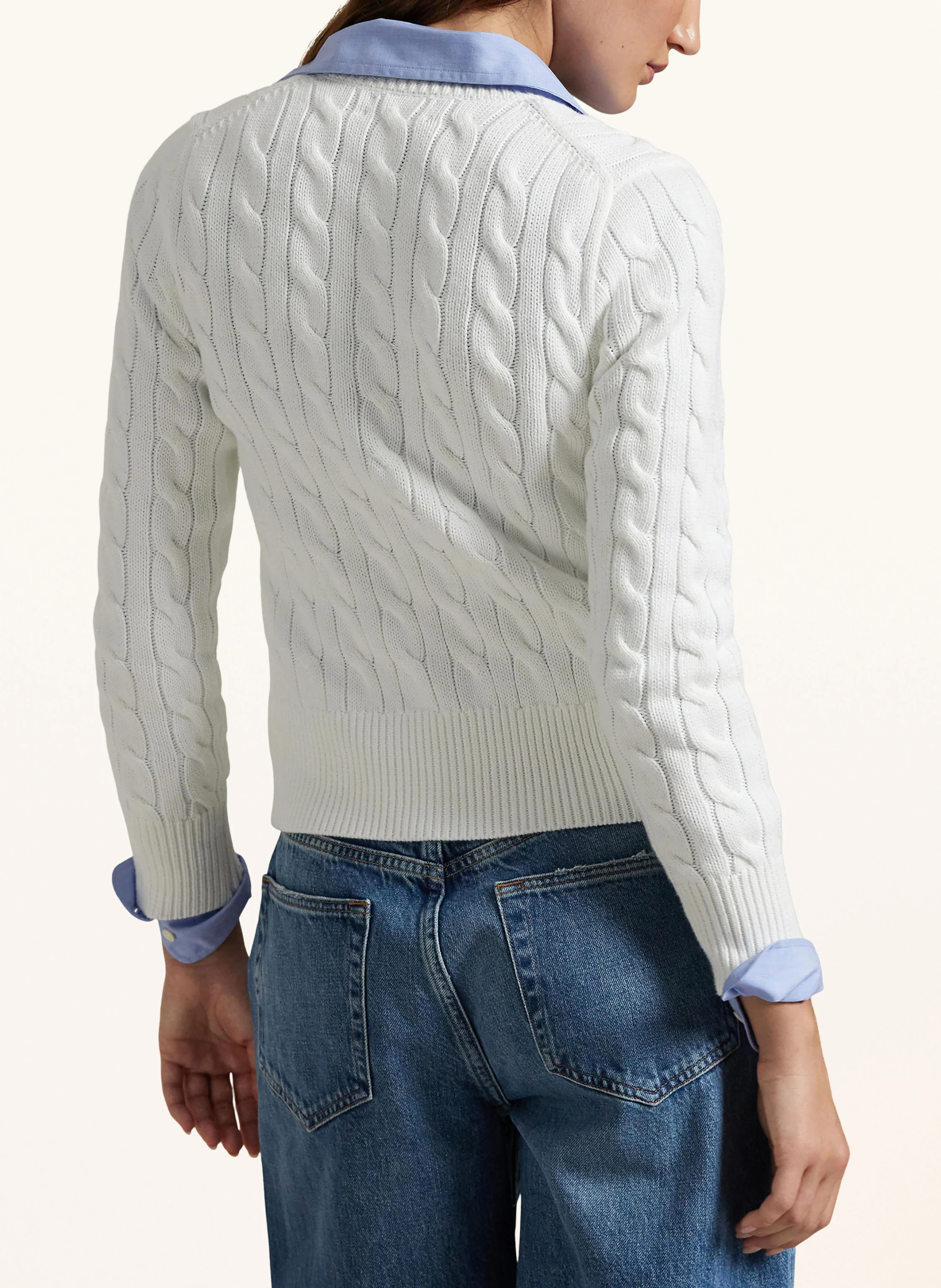 POLO RALPH LAUREN Strickjacke – WEISS