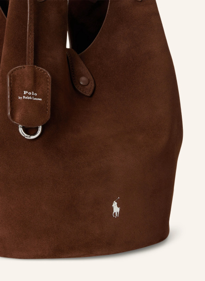 POLO RALPH LAUREN Shopper – DUNKELBRAUN / SILBER