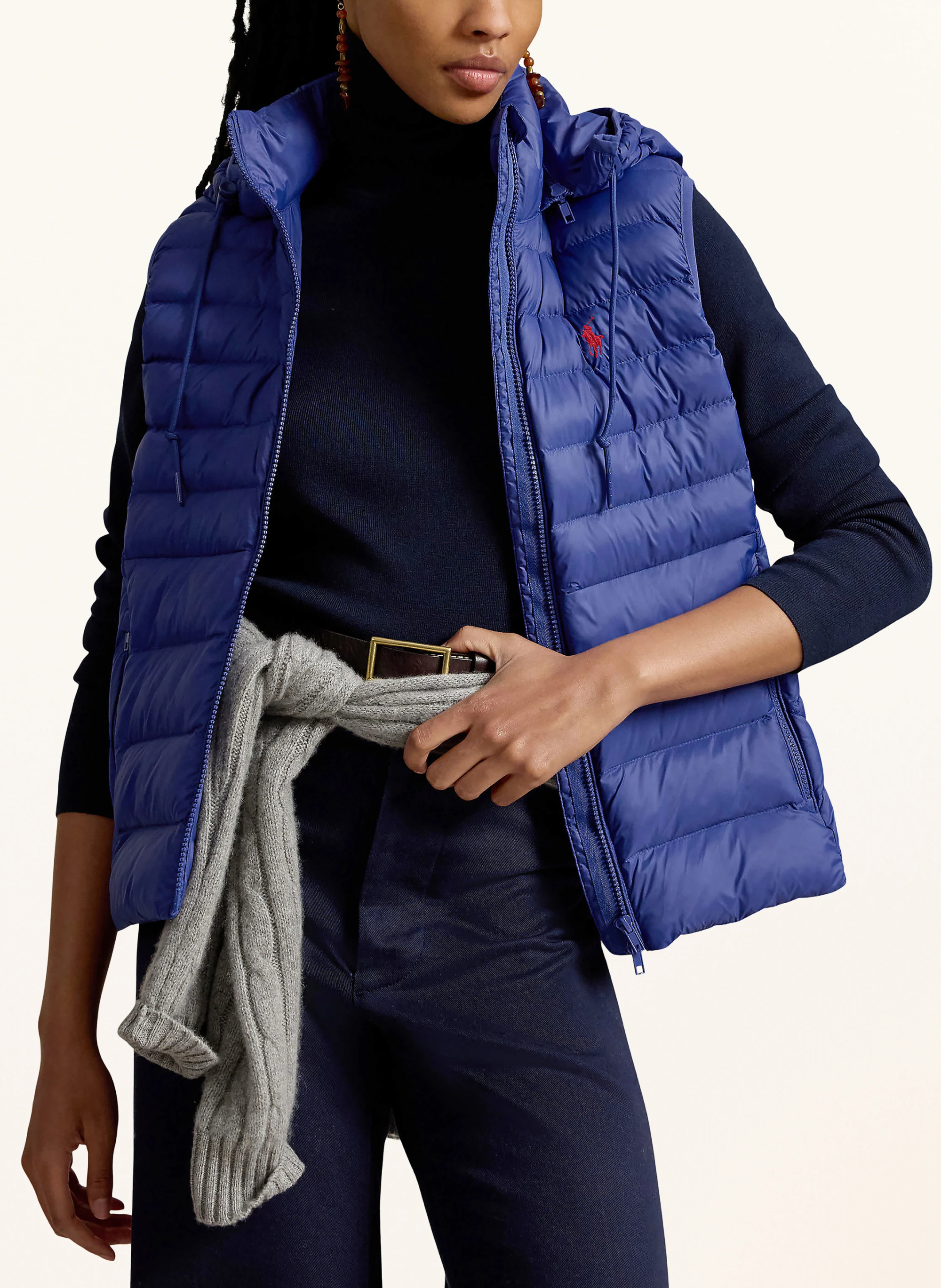 POLO RALPH LAUREN Steppweste mit abnehmbarer Kapuze – DUNKELBLAU (1)