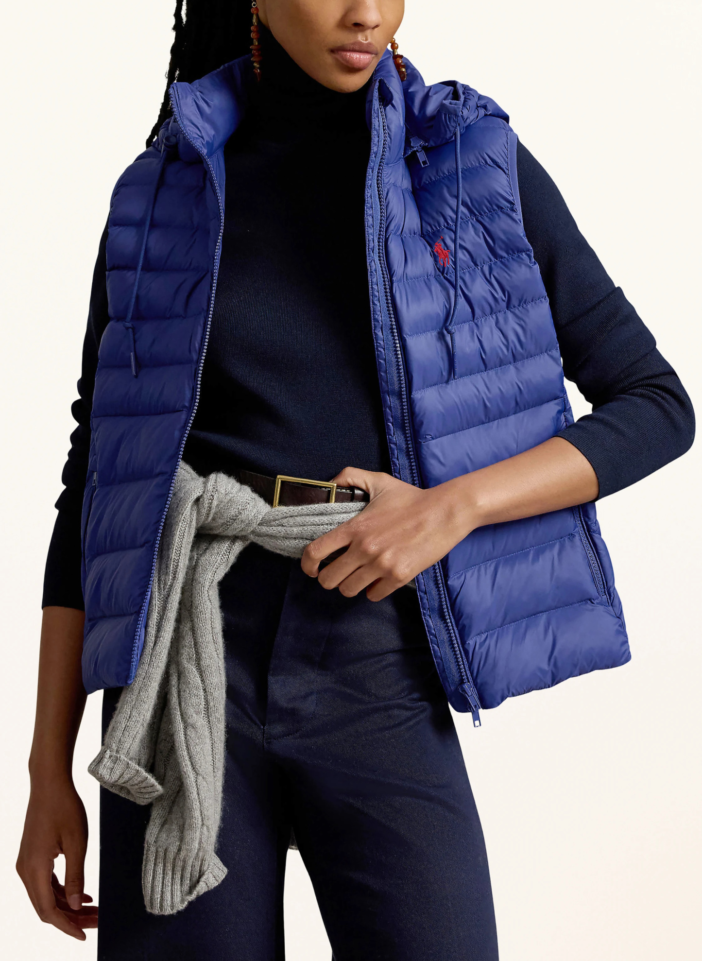 POLO RALPH LAUREN Steppweste mit abnehmbarer Kapuze – DUNKELBLAU (1)