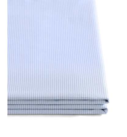 Tommy Hilfiger Printed 200-Thread Count Cotton Percale Sheet Set - Ithaca Stripe Light Blue