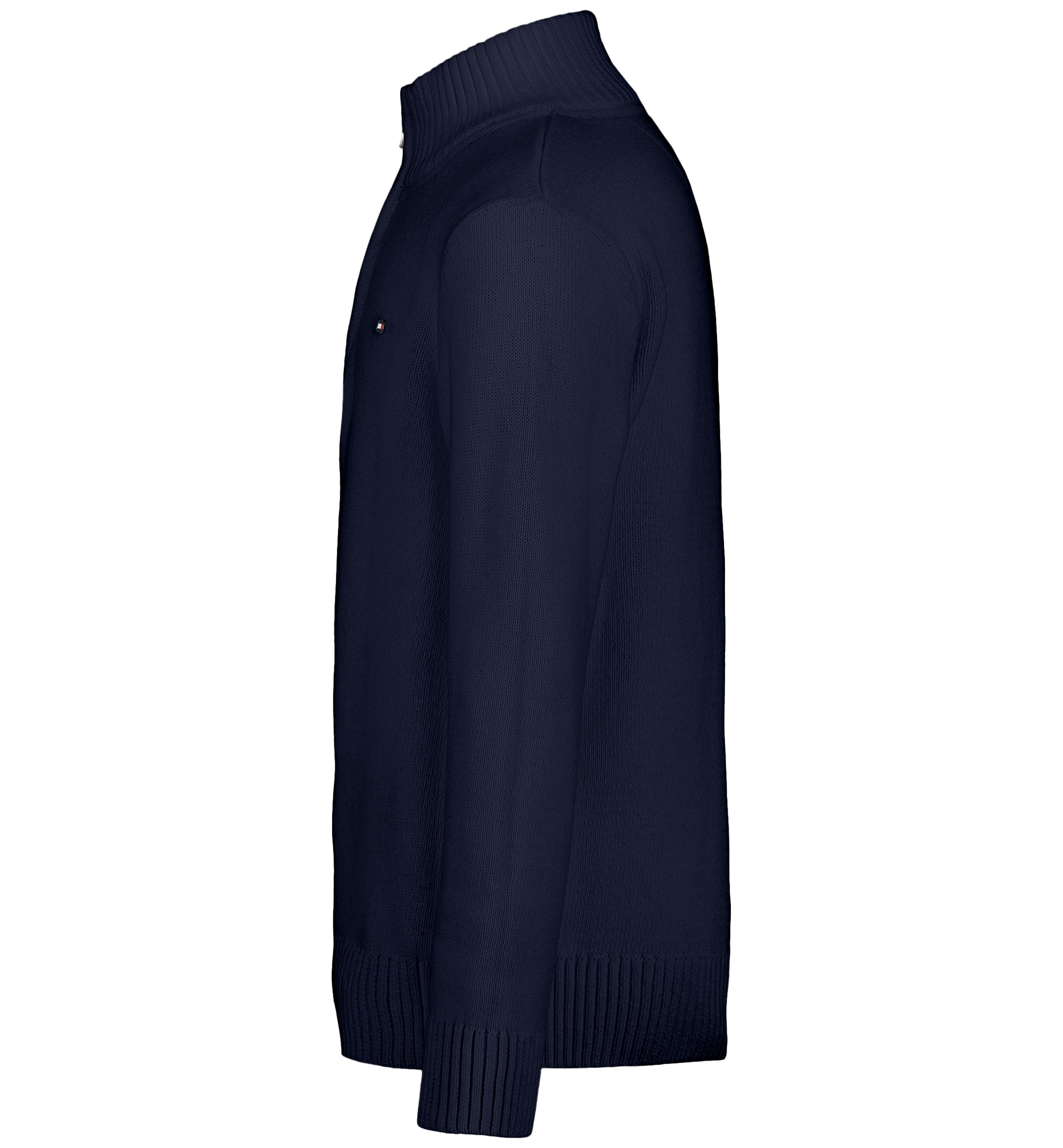Tommy Hilfiger Boys' 8-20 Zipneck Cotton Quarter-Zip Sweater - Navy Blazer
