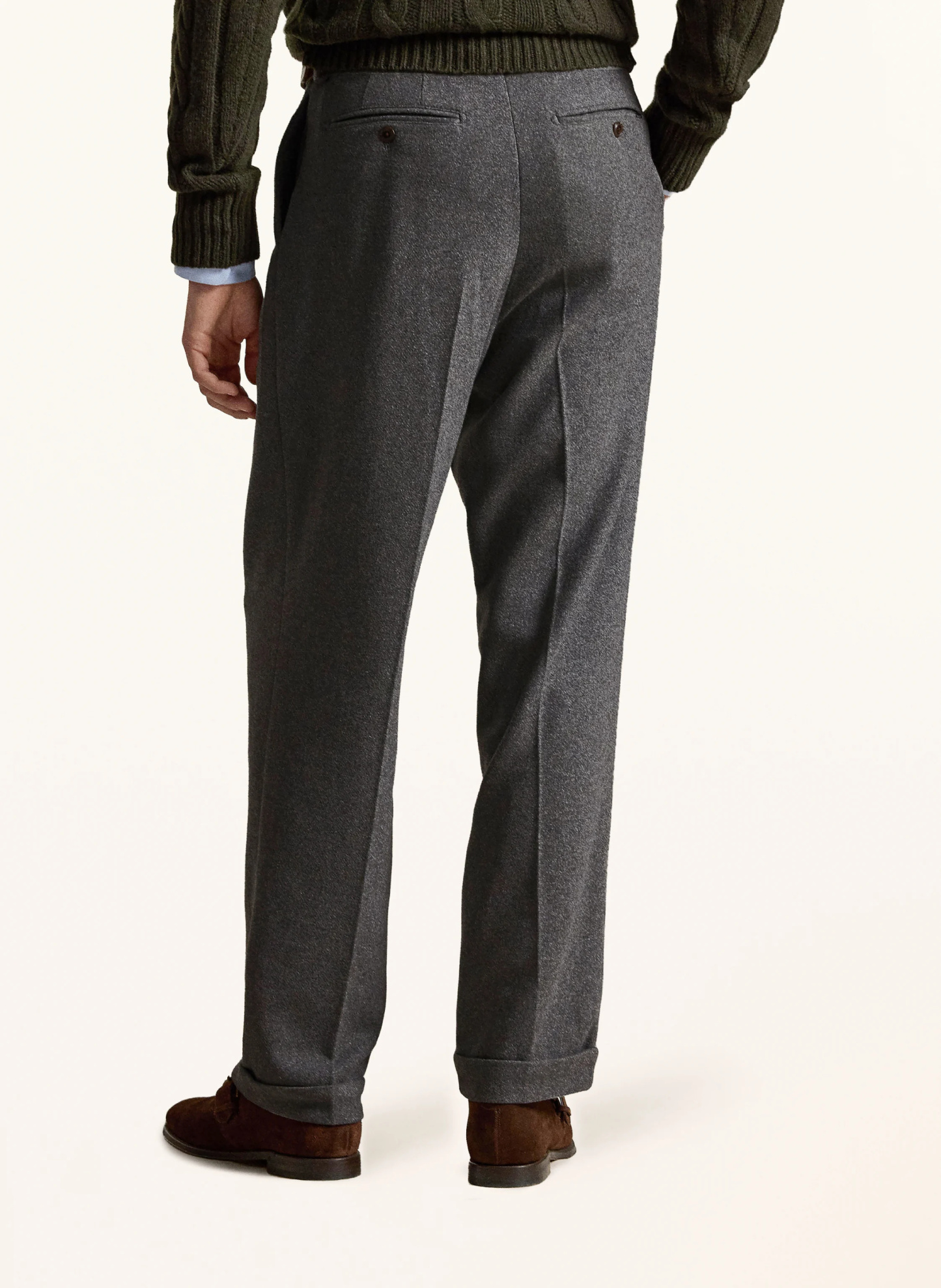 POLO RALPH LAUREN Flanellhose SUFFIELD Relaxed Fit – DUNKELGRAU