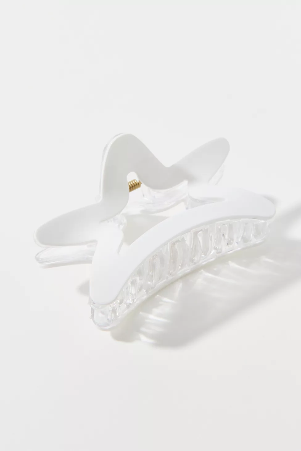 Star Resin Claw Clip - White