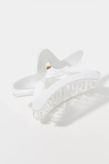Star Resin Claw Clip - White