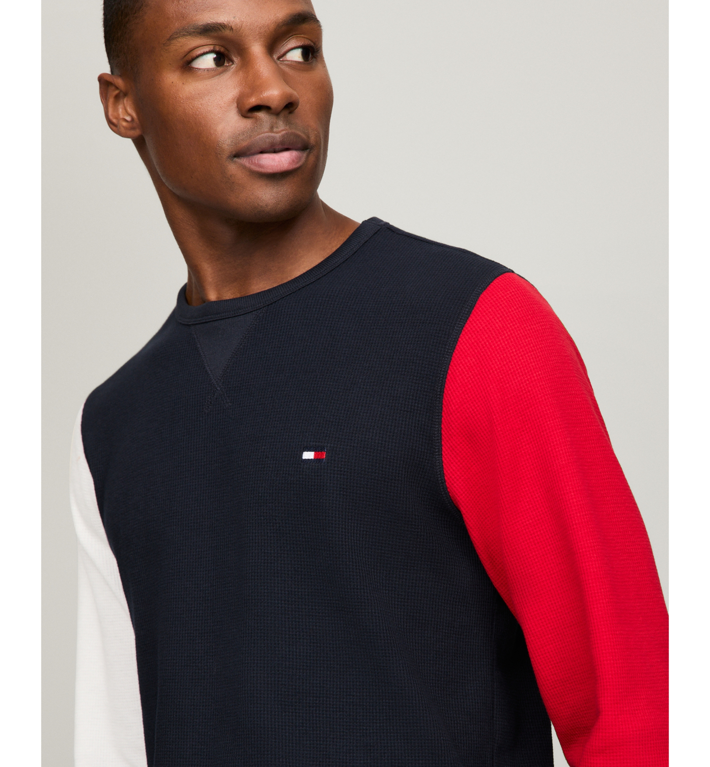 Tommy Hilfiger Men's Thermal Logo Long-Sleeve Pajama Shirt - Multi