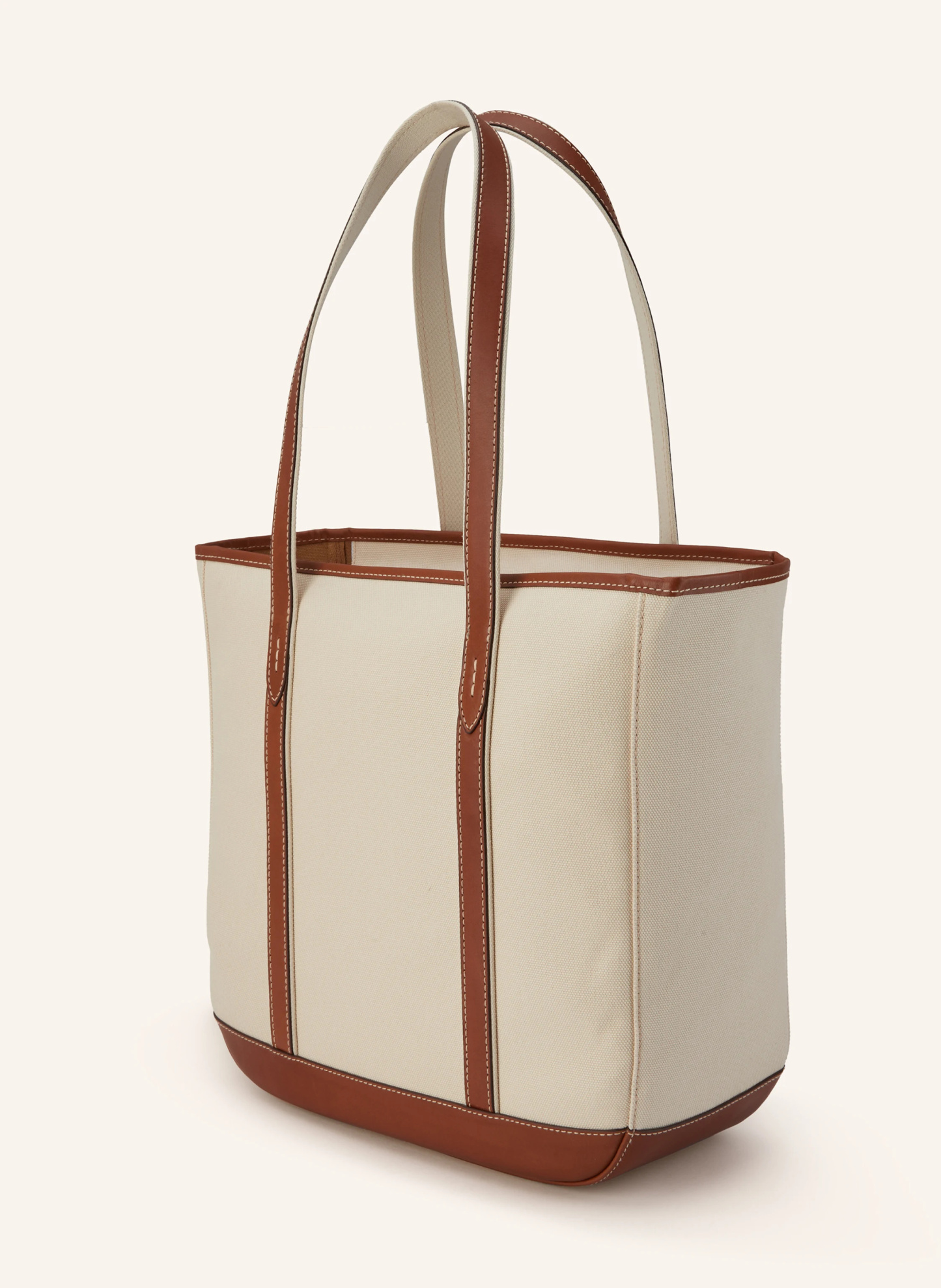 POLO RALPH LAUREN Shopper – CREME / COGNAC