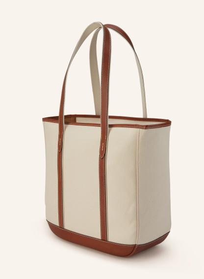 POLO RALPH LAUREN Shopper – CREME / COGNAC
