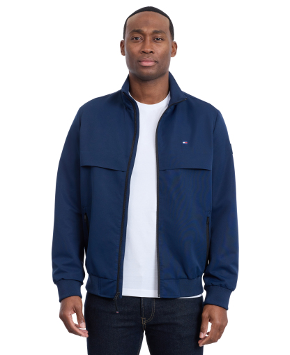 Tommy Hilfiger Men's Water Resistant Boating Regular-Fit Jacket - Navy