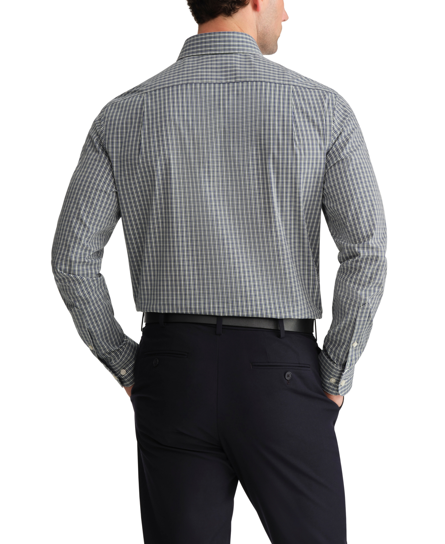 Tommy Hilfiger Men's Regular Fit Wrinkle Resistant Stretch Dress Shirt - Green