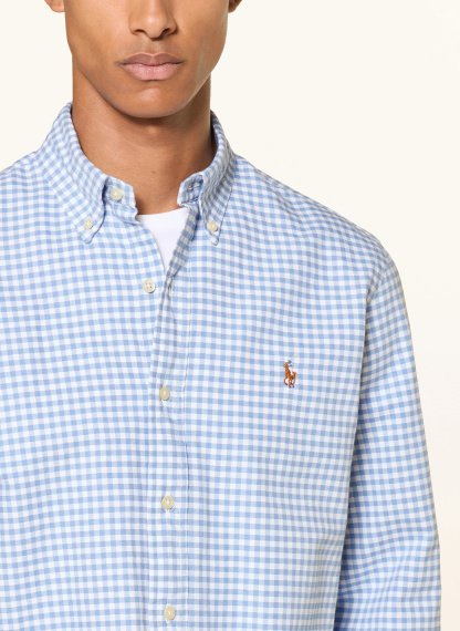 POLO RALPH LAUREN Hemd Custom Fit – HELLBLAU / WEISS