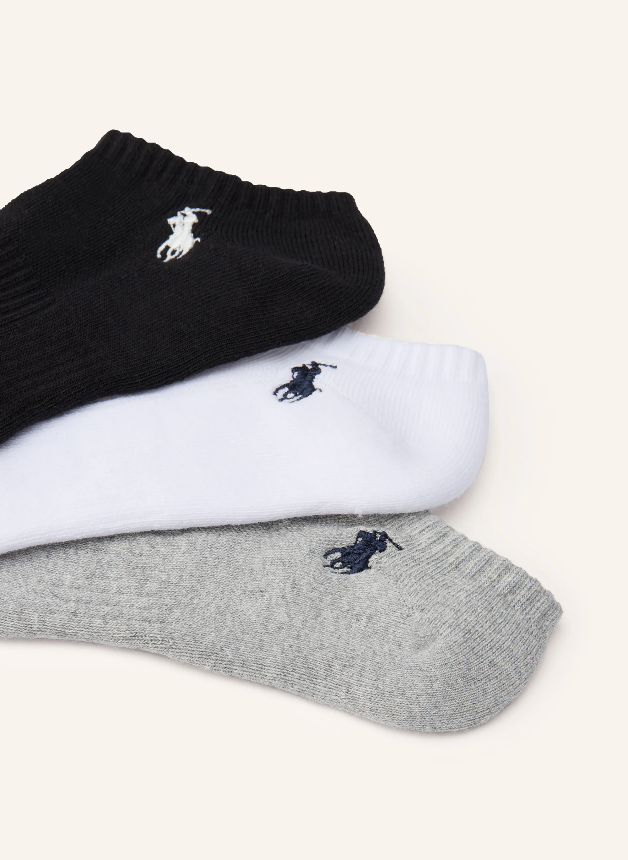 POLO RALPH LAUREN 6er-Pack Sneakersocken – SCHWARZ / GRAU / WEISS