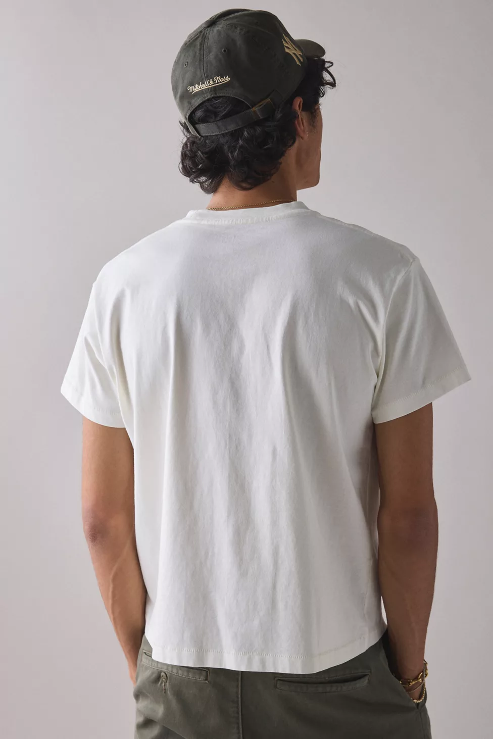 BDG Bonfire Cropped Tee - Off White