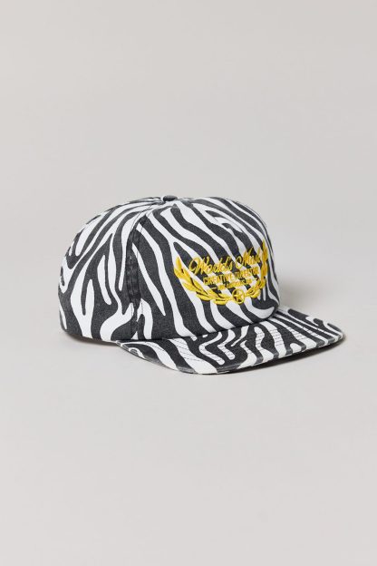 Creative Director Zebra Pattern Golfer Hat - Zebra
